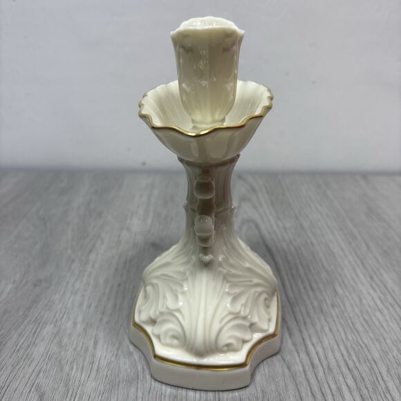 Lenox Millennium Collection Candlestick Holder 24k Gold Trim \Made in USA - Picture 5 of 6